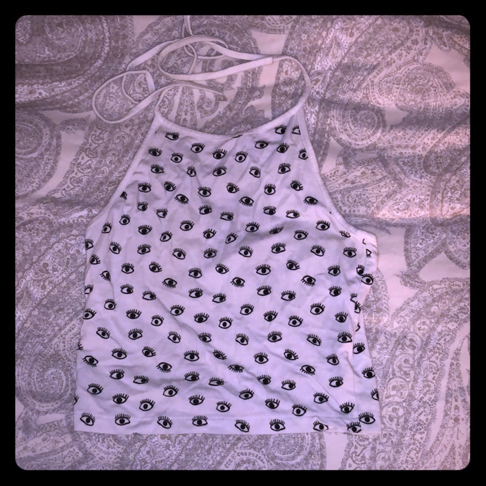 Eye halter crop top 👁